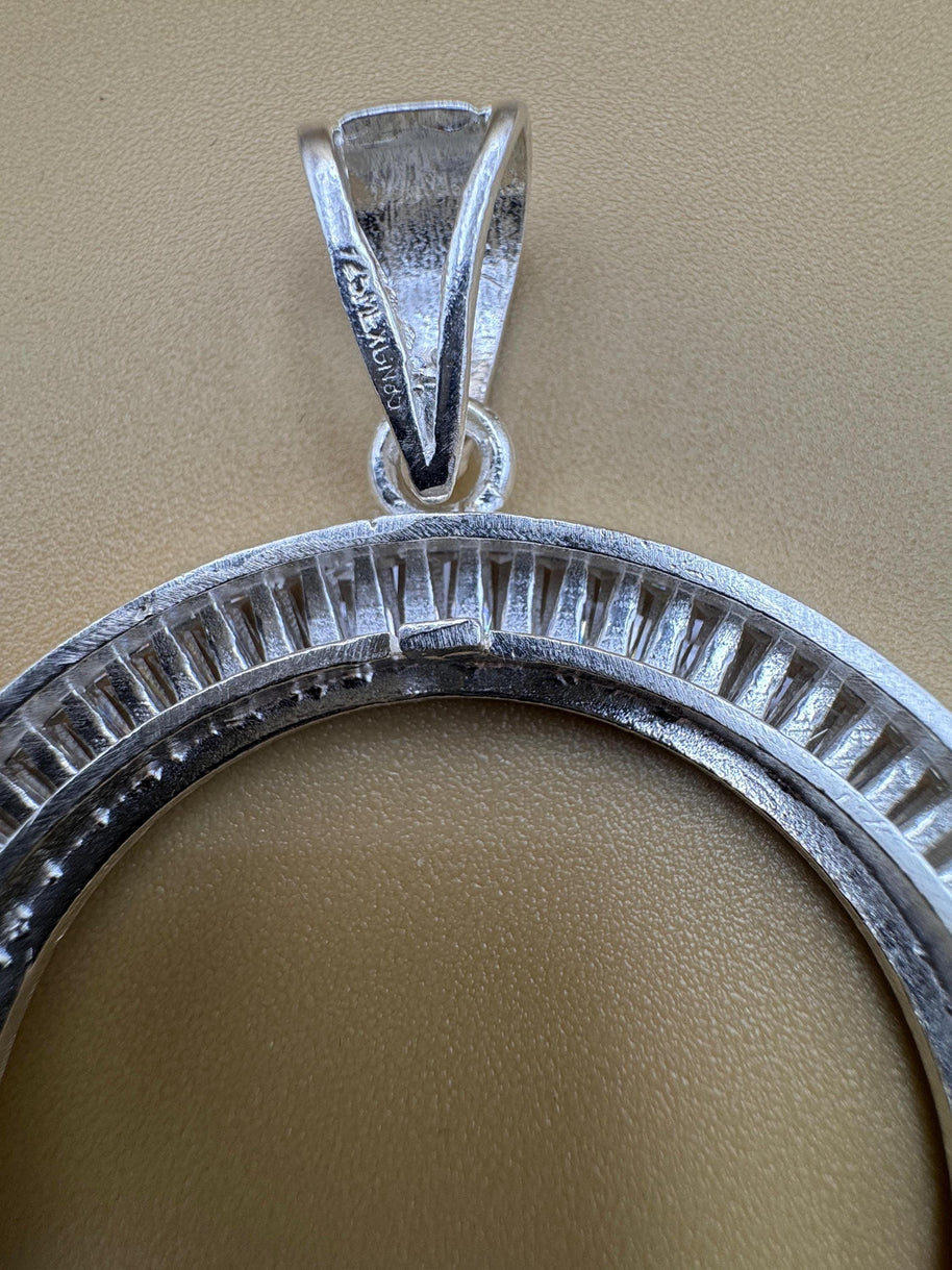 Elegant 925 Sterling Silver Coin Bezel | Elegante Bisel para Moneda en Plata 925