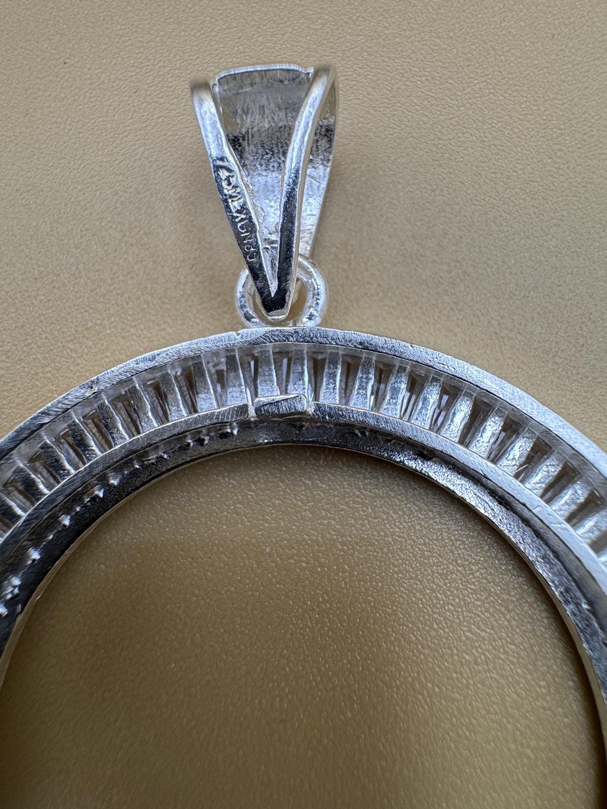 Elegant 925 Sterling Silver Coin & Bezel — Unique Statement Pendant