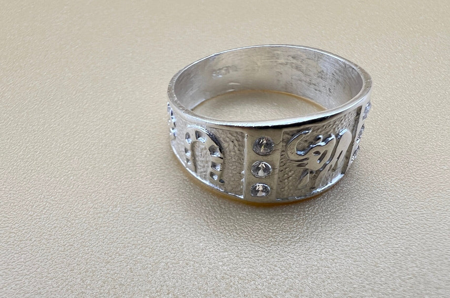 Good Luck Sterling Silver Ring Band, Lucky Ring, Lucky Symbol, Gift for men, 925k silver ring, horseshoe, talisman, good luck charm handmade