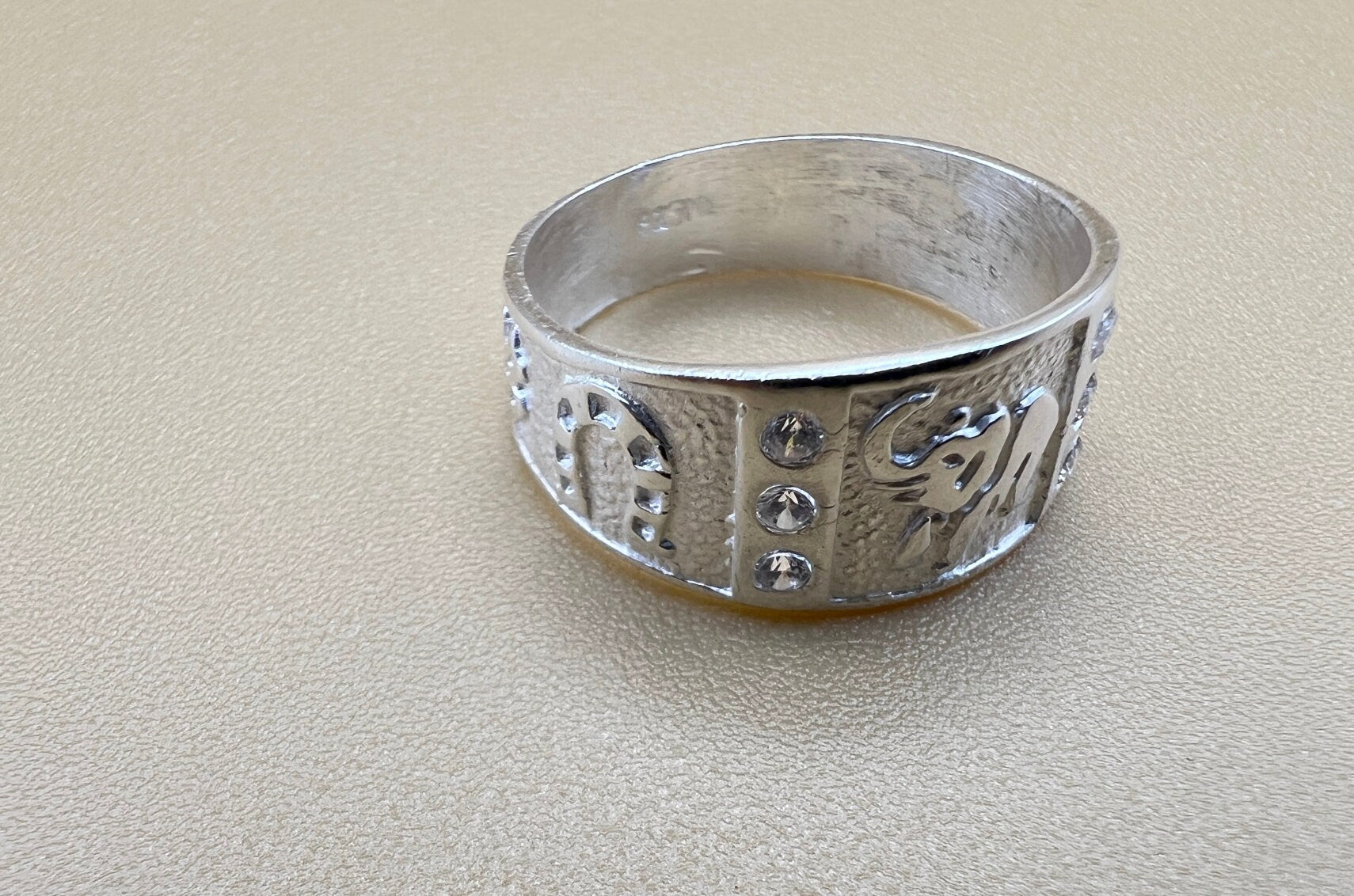 Good Luck Sterling Silver Ring Band, Lucky Ring, Lucky Symbol, Gift for men, 925k silver ring, horseshoe, talisman, good luck charm handmade