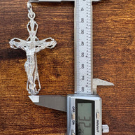 925 Sterling Silver Jesus Cross pendant | 925 Cruz De Jesus Dije