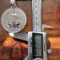 MEDALLA de San Benito en Plata de Ley 925.