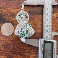 925 Sterling Silver Saint Jude Pendant / Colgante de San Judas Plata 925