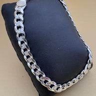 Pulsera elegante de plata 925, eslabón cubano |Elegant 925 silver Cuban link bracelet