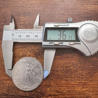 Colgante Centenario para hombre en plata 925, diseño del símbolo de la libertad