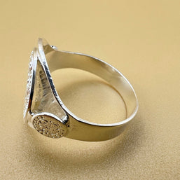 Handmade Saint Benedict Ring, San Benito, Sterling Silver, 925 Silver, unisex ring, Religious Ring, Signet Ring, Gift for me, Christian Gift