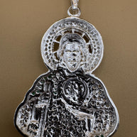925 Sterling Silver Saint Jude Pendant / Colgante de San Judas Plata 925
