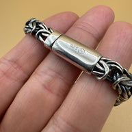 925 sterling silver Byzantine bracelet handmade | Pulsera bizantina de plata 925 Hecho a mano