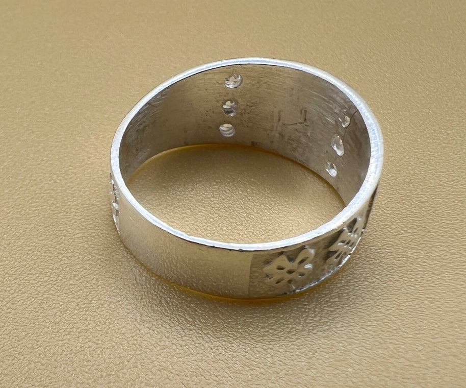 Good Luck Sterling Silver Ring Band, Lucky Ring, Lucky Symbol, Gift for men, 925k silver ring, horseshoe, talisman, good luck charm handmade