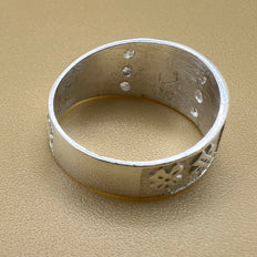 Good Luck Sterling Silver Ring Band, Lucky Ring, Lucky Symbol, Gift for men, 925k silver ring, horseshoe, talisman, good luck charm handmade