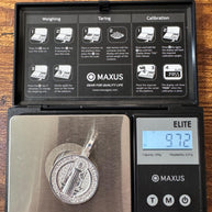 Medalla plata 925 San Benito tamaño MEDIANO