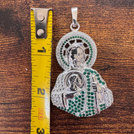 925 Sterling Silver Saint Jude Pendant / Colgante de San Judas Plata 925