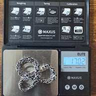 925 sterling silver Byzantine bracelet handmade | Pulsera bizantina de plata 925 Hecho a mano