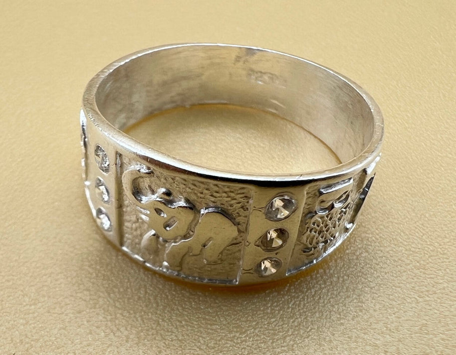 Good Luck Sterling Silver Ring Band, Lucky Ring, Lucky Symbol, Gift for men, 925k silver ring, horseshoe, talisman, good luck charm handmade
