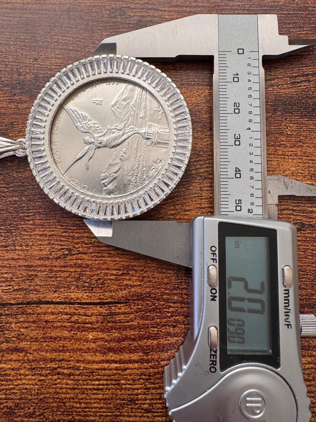 Elegant 925 Sterling Silver Coin & Bezel — Unique Statement Pendant