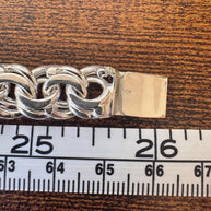Heavy Handmade 925 Sterling Silver Byzantine Chain / Imponente Cadena Tejido Chino Plata 925