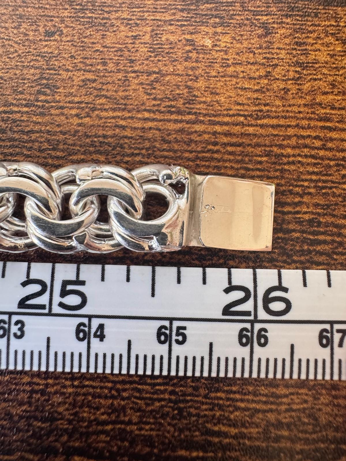Heavy Handmade 925 Sterling Silver Byzantine Chain / Imponente Cadena Tejido Chino Plata 925