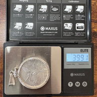 Centenario Pendant Men's Necklace Mexican Coin 925 Sterling Silver 925k 1oz. Estados Unidos Mexicanos Libertad plata pura coin silver bezel