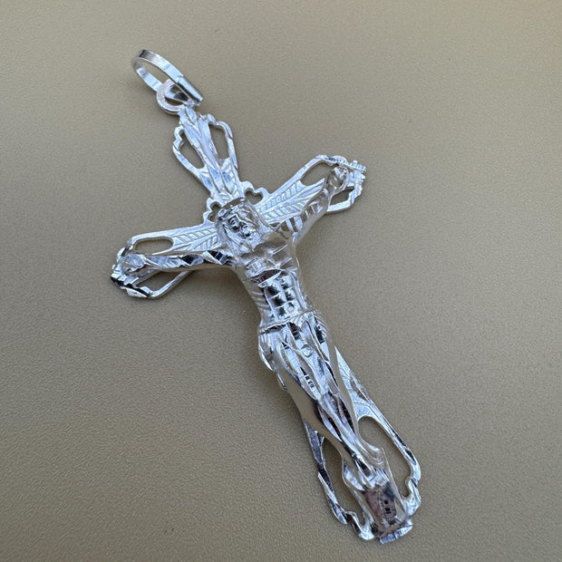 925 Sterling Silver Jesus Cross pendant | 925 Cruz De Jesus Dije