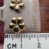 10K Gold Flower Stud Earrings | Dainty Floral| Small Gold