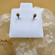 10K Gold Flower Stud Earrings | Dainty Floral| Small Gold