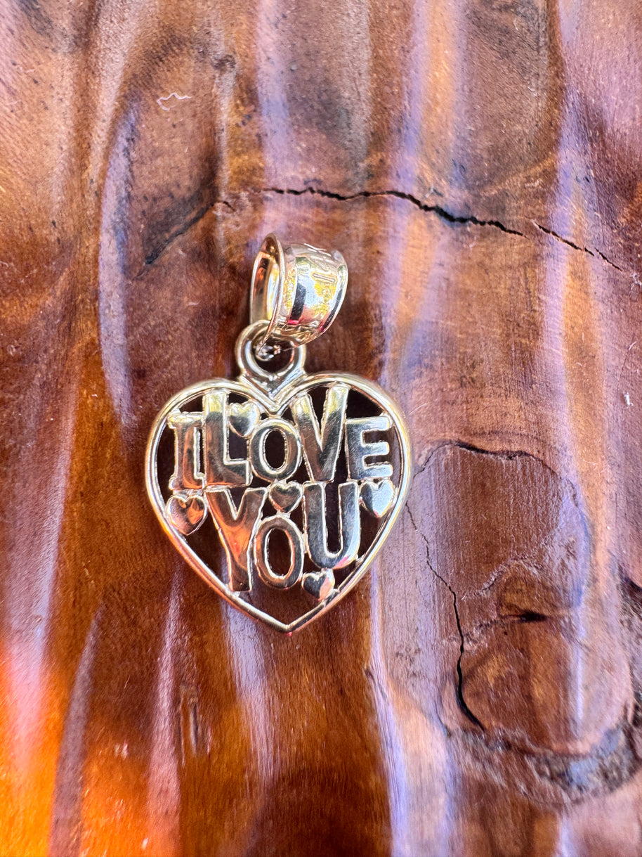 14K Petite Gold Love Heart Pendant