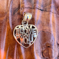 14K Petite Gold Love Heart Pendant