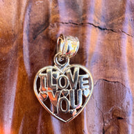 14K Petite Gold Love Heart Pendant