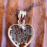 14K Petite Gold Love Heart Pendant