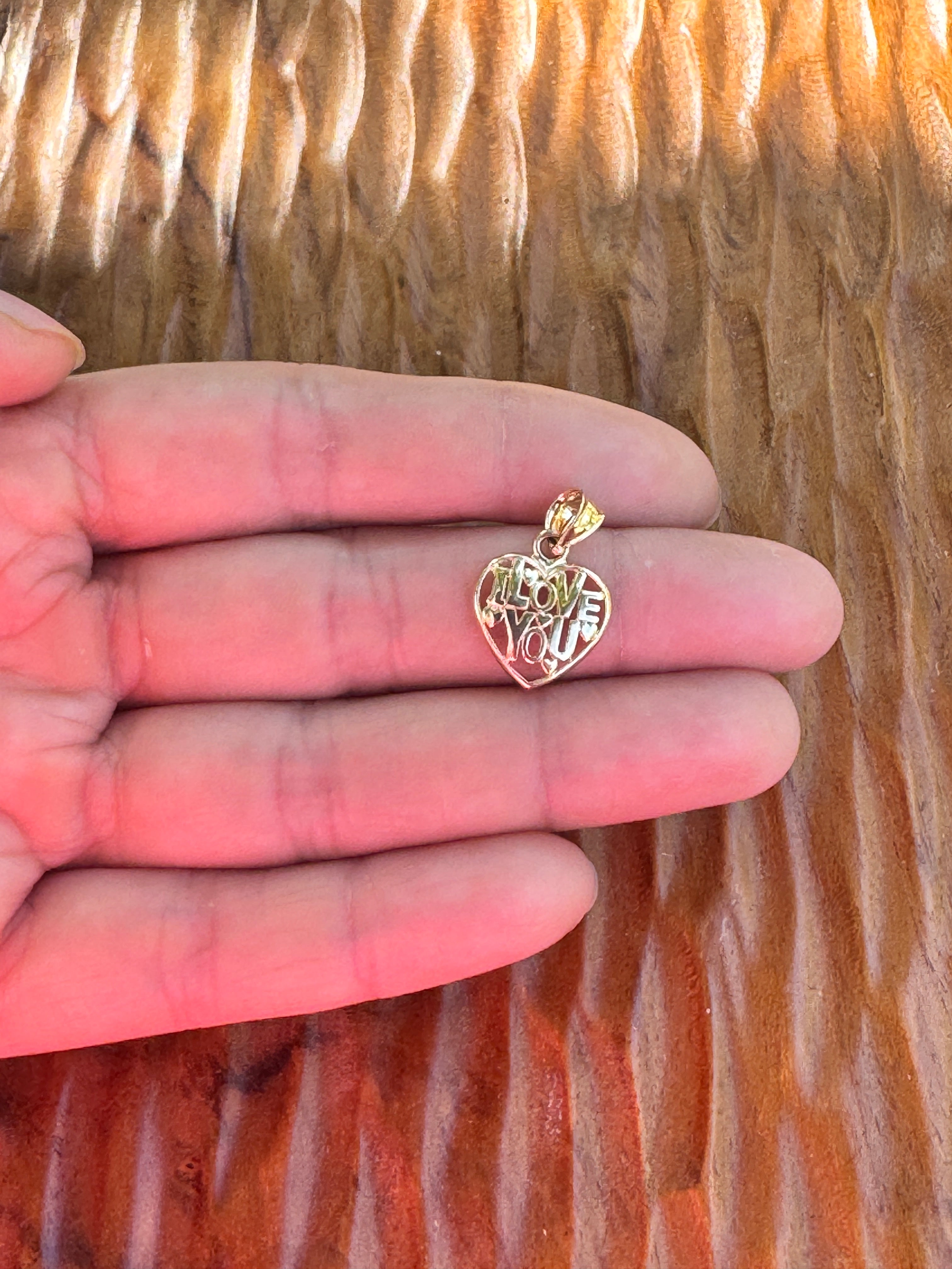 14K Petite Gold Love Heart Pendant