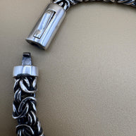 925 sterling silver Byzantine bracelet handmade | Pulsera bizantina de plata 925 Hecho a mano