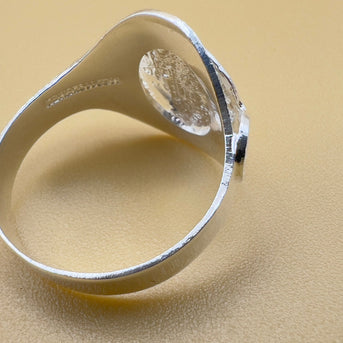 Handmade Saint Benedict Ring, San Benito, Sterling Silver, 925 Silver, unisex ring, Religious Ring, Signet Ring, Gift for me, Christian Gift