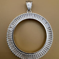 Elegant 925 Sterling Silver Coin Bezel | Elegante Bisel para Moneda en Plata 925