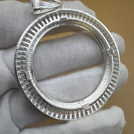 Elegant 925 Sterling Silver Coin Bezel | Elegante Bisel para Moneda en Plata 925