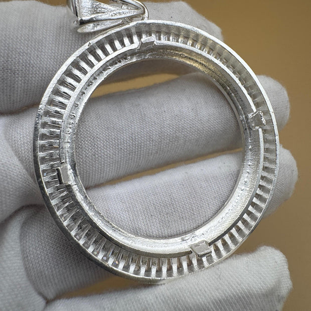 Elegant 925 Sterling Silver Coin Bezel | Elegante Bisel para Moneda en Plata 925