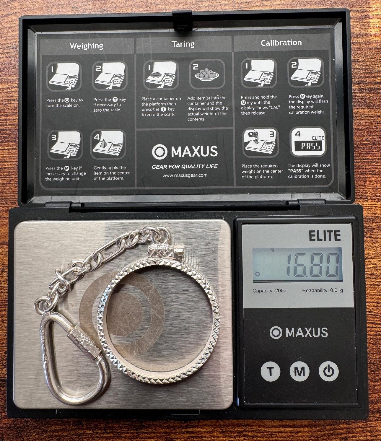 925 sterling silver keychain with a coin bezel /  925 Plata llavero con Bizel
