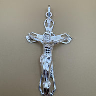 925 Sterling Silver Jesus Cross pendant | 925 Cruz De Jesus Dije