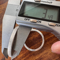 Sterling silver 925 Coin Bezel for collecting silver coins / Bisel de Plata 925 (Small Bezel)