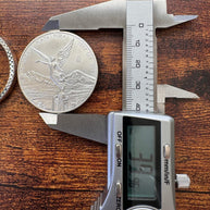 Sterling silver 925 Coin Bezel for collecting silver coins / Bisel de Plata 925 (Large Bezel)