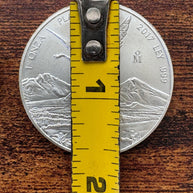 Sterling silver 925 Coin Bezel for collecting silver coins / Bisel de Plata 925 (Large Bezel)