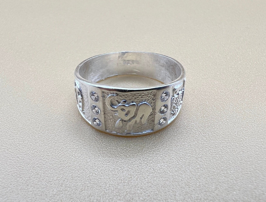 Good Luck Sterling Silver Ring Band, Lucky Ring, Lucky Symbol, Gift for men, 925k silver ring, horseshoe, talisman, good luck charm handmade