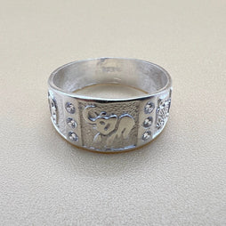 Good Luck Sterling Silver Ring Band, Lucky Ring, Lucky Symbol, Gift for men, 925k silver ring, horseshoe, talisman, good luck charm handmade