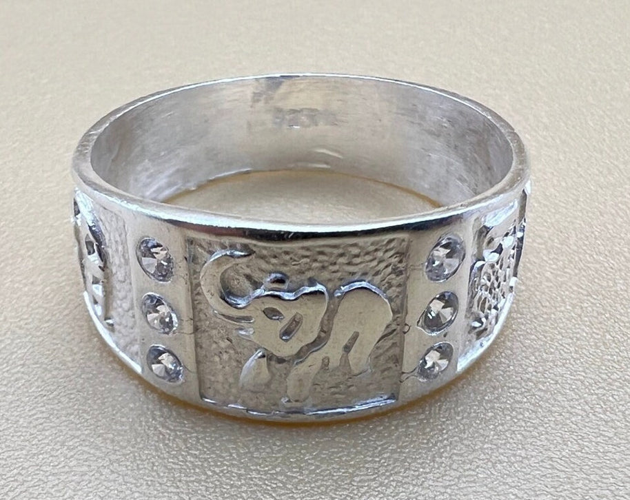 Good Luck Sterling Silver Ring Band
