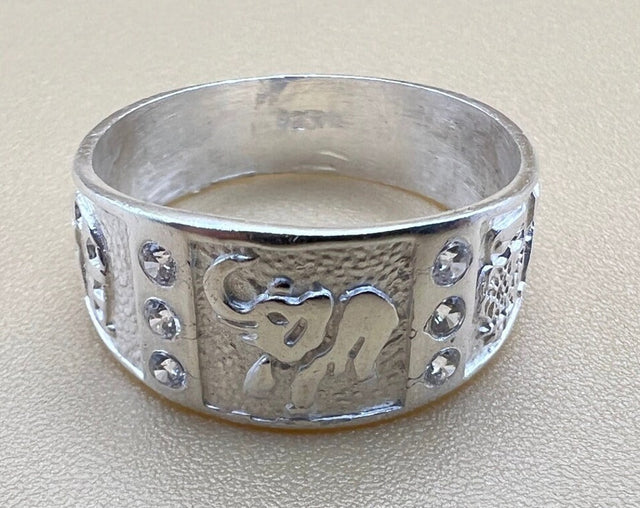Good Luck Sterling Silver Ring Band
