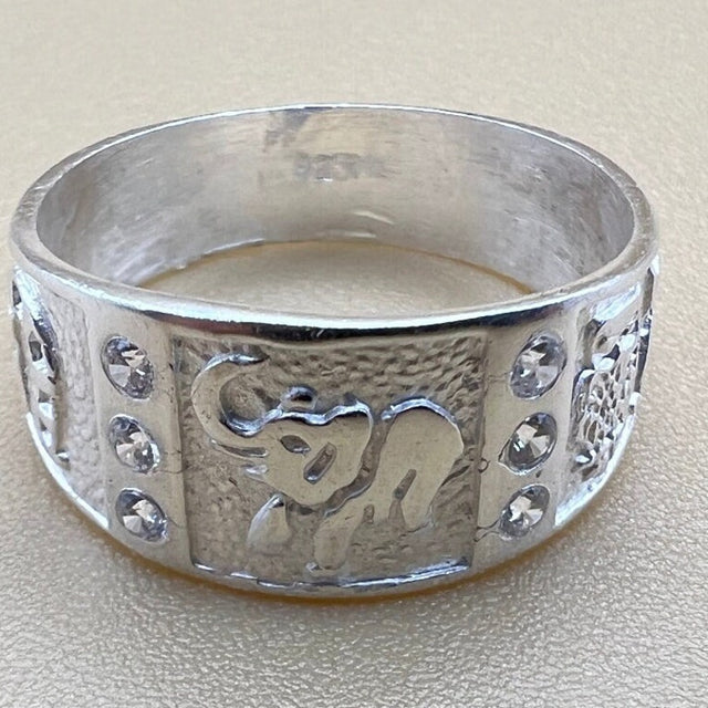 Good Luck Sterling Silver Ring Band