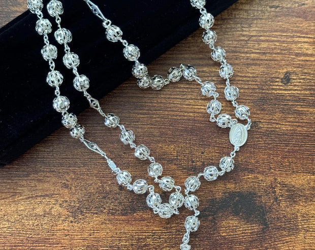 Beautiful Sterling Silver 925 Handmade Rosary