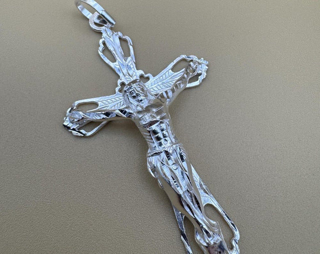 925 Sterling Silver Jesus Cross pendant
